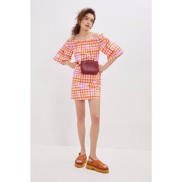 New Anthropologie Corey Lynn Calter Monaco Off-The-Shoulder Mini Dress SMALL - Picture 4 of 6